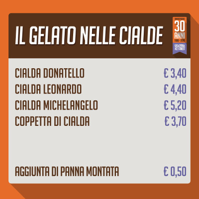 listino prezzi gelato cialde gelateria quartu cagliari icestreet